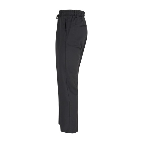 Richmond X - Pantalone nero Vexon taglio dritto con elastico in vita e coulisse 2