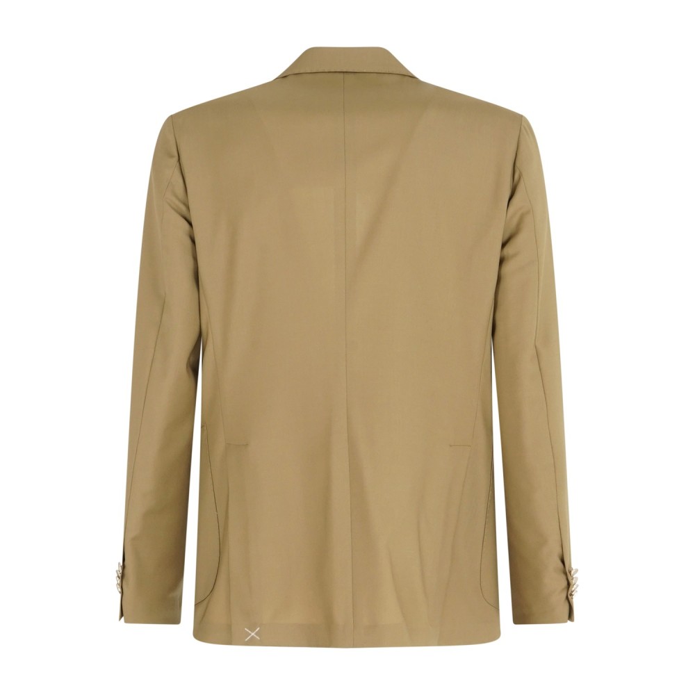 Briglia 1949 - Abito beige Bolgheripo doppiopetto basso in frescolana con