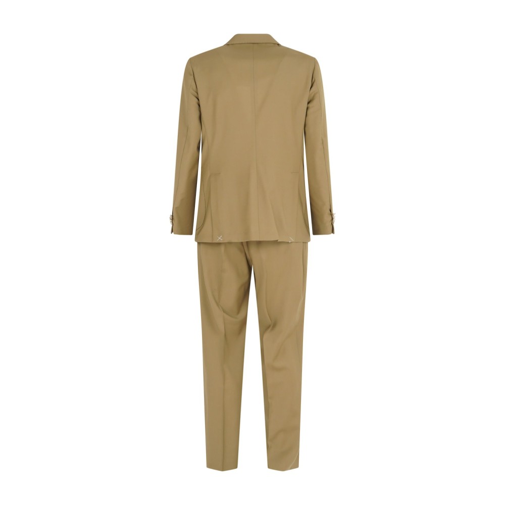 Briglia 1949 - Abito beige Bolgheripo doppiopetto basso in frescolana con