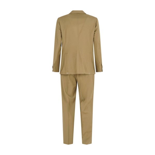 Briglia 1949 - Abito beige Bolgheripo doppiopetto basso in frescolana con