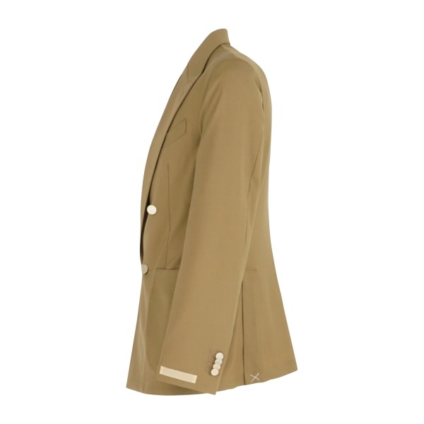Briglia 1949 - Abito beige Bolgheripo doppiopetto basso in frescolana con