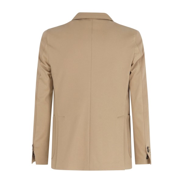 Daniele Alessandrini - Abito beige doppiopetto con rever a lancia per uomo |