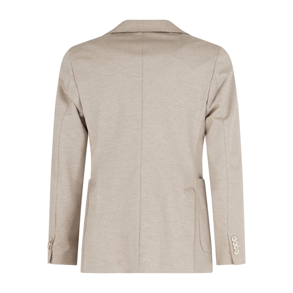 Barbati - Abito beige Gregory monopetto in jersey sfoderato per uomo |