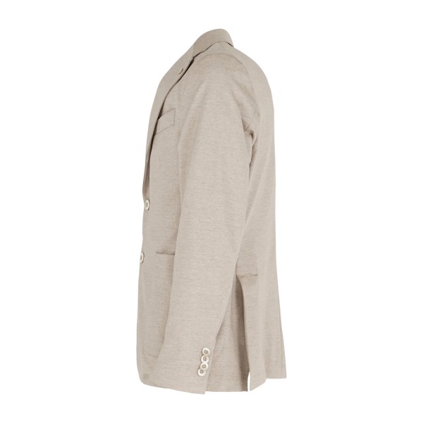 Barbati - Abito beige Gregory monopetto in jersey sfoderato per uomo |