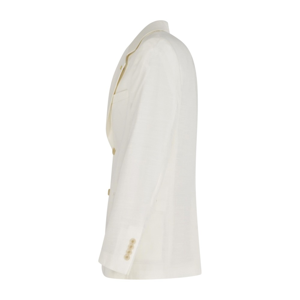 Alessandro Gilles - Abito bianco monopetto vestibilità over fit con pantalone