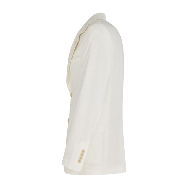 Alessandro Gilles - Abito bianco monopetto vestibilità over fit con pantalone