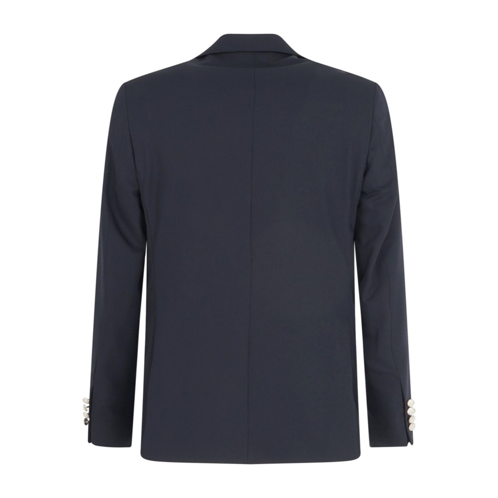 Alessandro Gilles - Abito blu doppiopetto con bottoni in metallo per uomo |