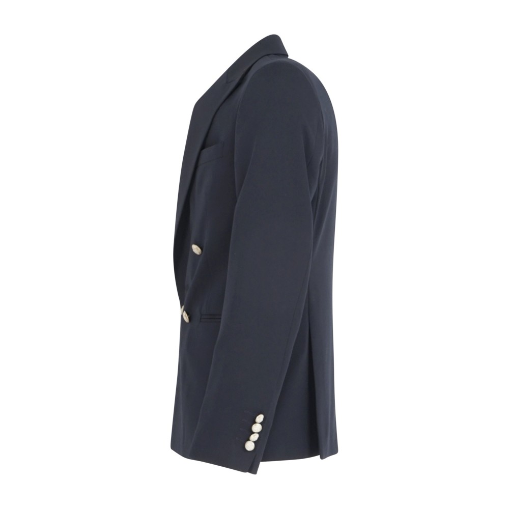 Alessandro Gilles - Abito blu doppiopetto con bottoni in metallo per uomo |