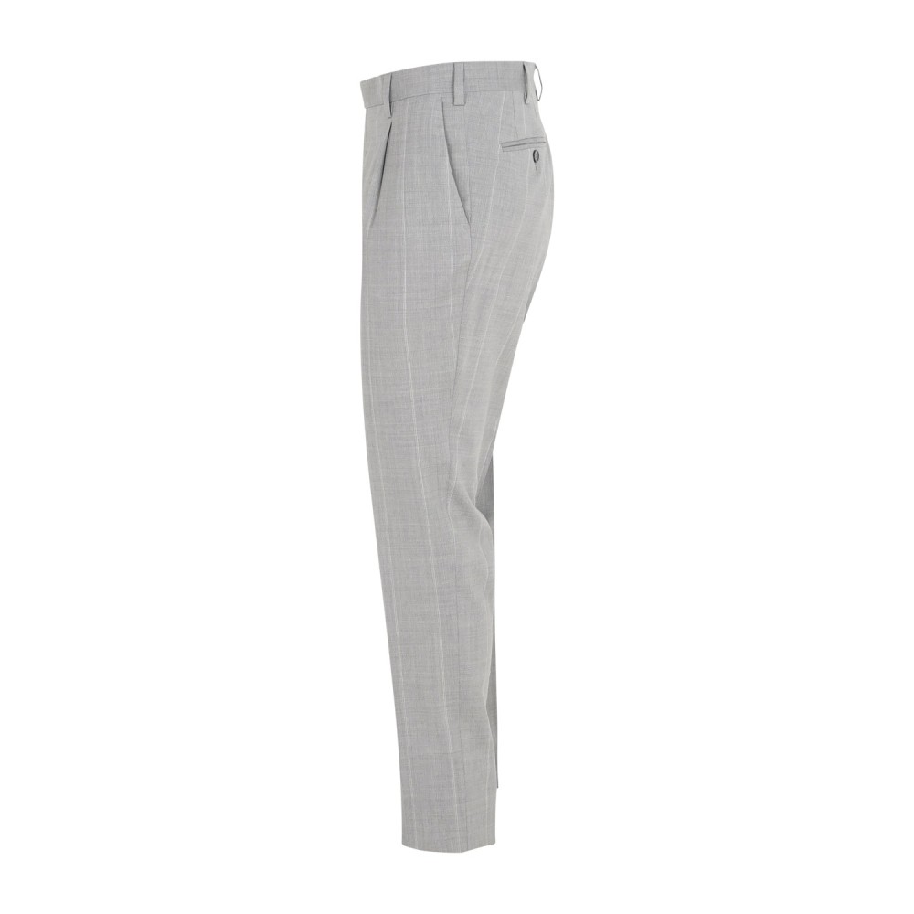 L.B.M. 1911 - Abito grigio Tom doppiopetto a righe in frescolana per uomo |