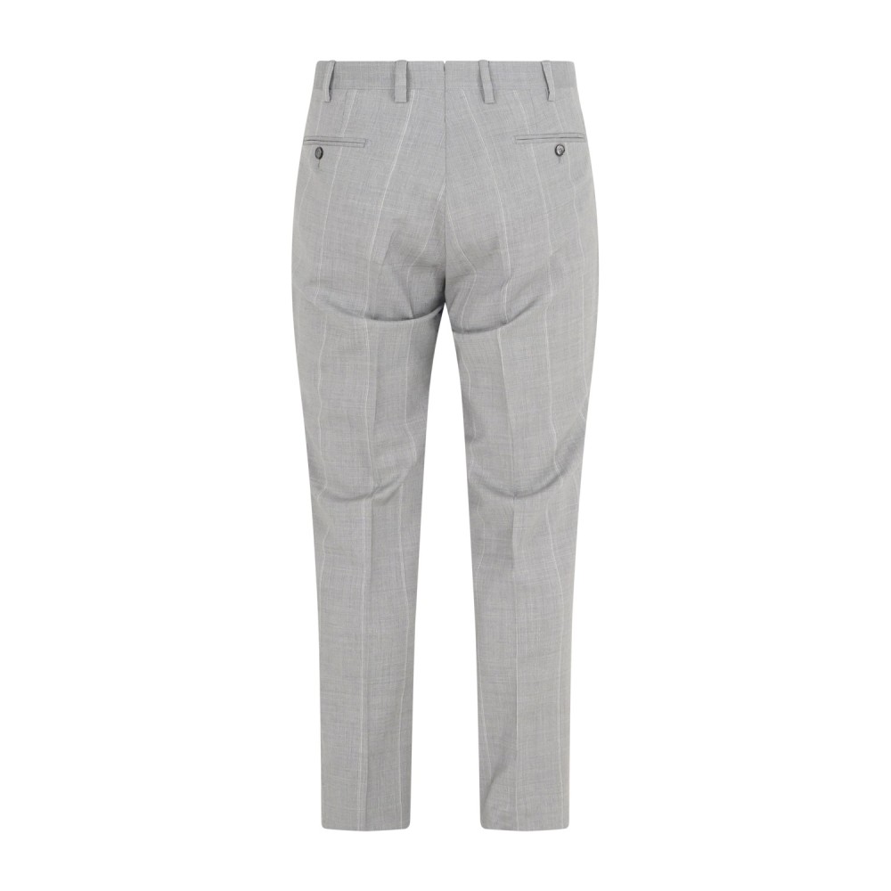 L.B.M. 1911 - Abito grigio Tom doppiopetto a righe in frescolana per uomo |