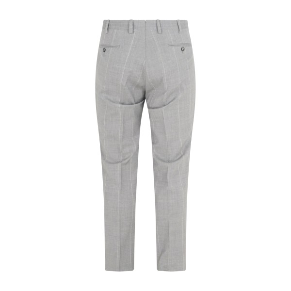 L.B.M. 1911 - Abito grigio Tom doppiopetto a righe in frescolana per uomo |