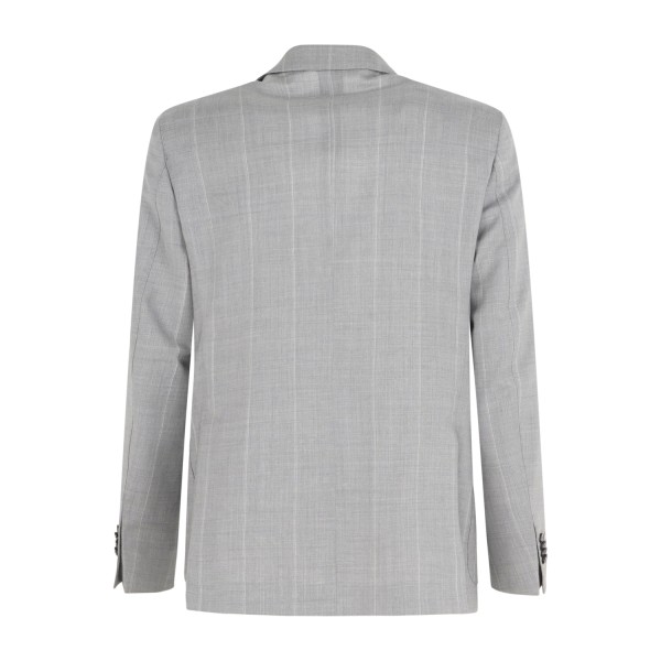 L.B.M. 1911 - Abito grigio Tom doppiopetto a righe in frescolana per uomo |