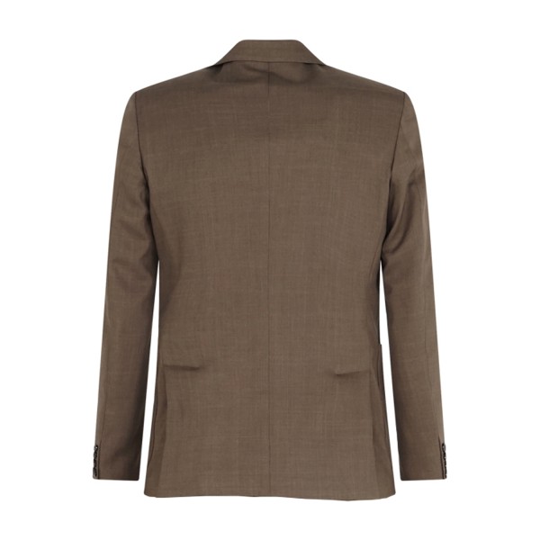 Havana & Co - Abito marrone monopetto sfoderato tasca a toppa per uomo | h5262