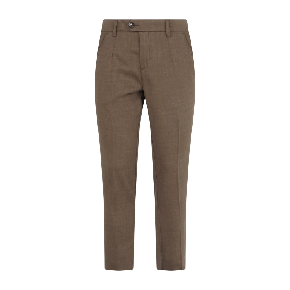 Havana & Co - Abito marrone monopetto sfoderato tasca a toppa per uomo | h5262