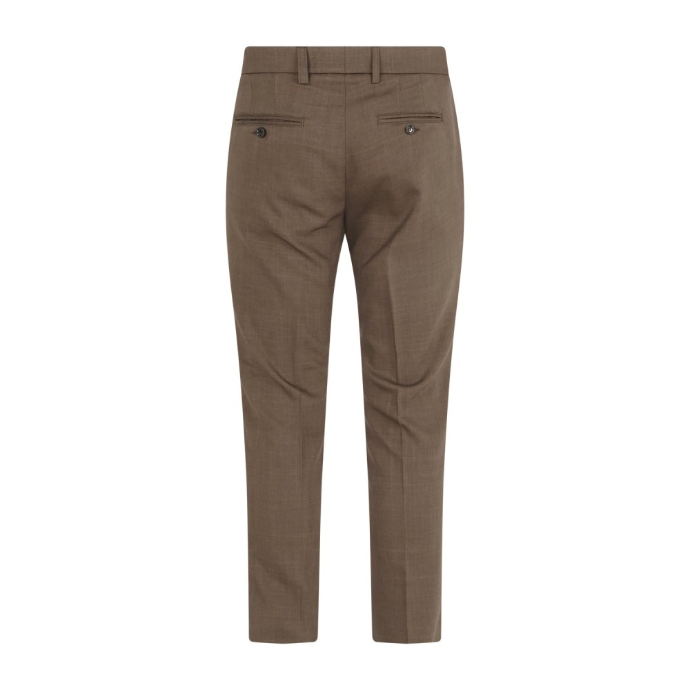 Havana & Co - Abito marrone monopetto sfoderato tasca a toppa per uomo | h5262