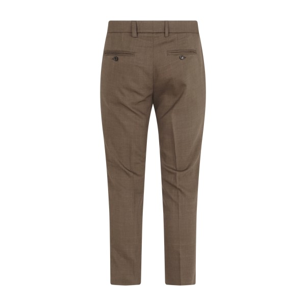 Havana & Co - Abito marrone monopetto sfoderato tasca a toppa per uomo | h5262