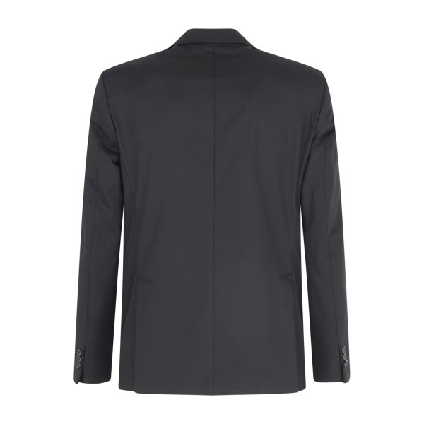 Marsem - Abito nero doppiopetto con pantalone palazzo per uomo | ab99s56ss26