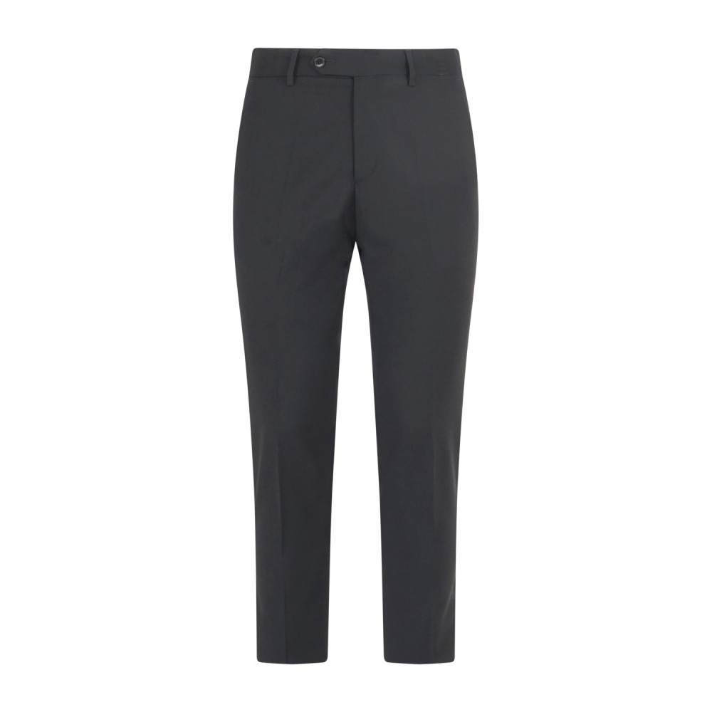 Daniele Alessandrini - Abito nero monopetto rever con elementi brillanti tono