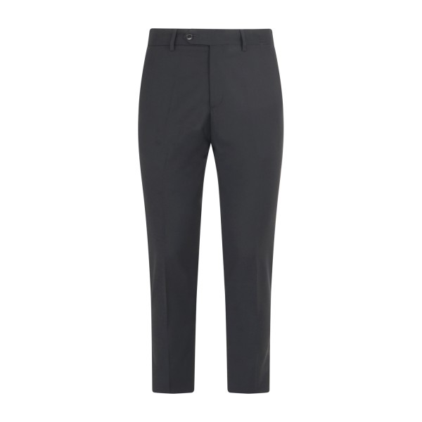 Daniele Alessandrini - Abito nero monopetto rever con elementi brillanti tono