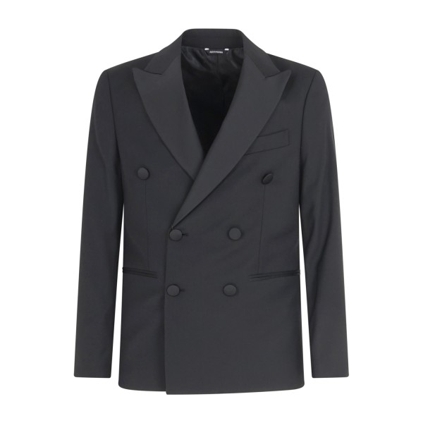 Daniele Alessandrini - Abito smoking nero doppiopetto per uomo |