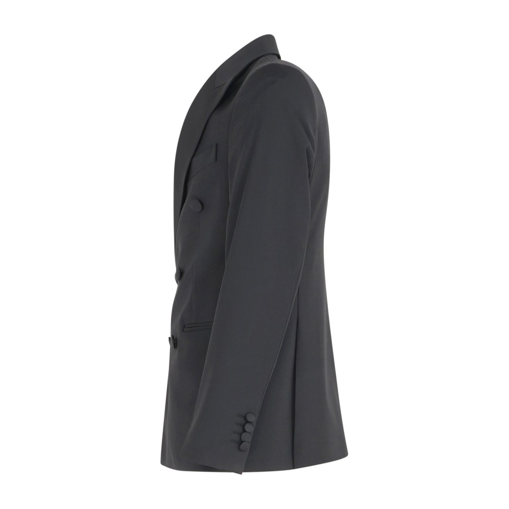 Daniele Alessandrini - Abito smoking nero doppiopetto per uomo |