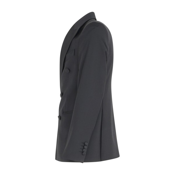 Daniele Alessandrini - Abito smoking nero doppiopetto per uomo |