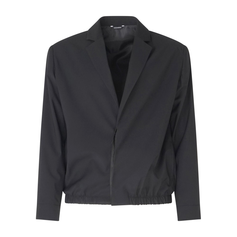 Daniele Alessandrini - Giacca nera monopetto relaxed fit per uomo |