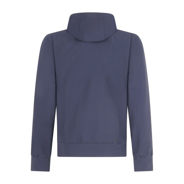 Save The Duck - Giubbotto blu Luiz con cappuccio in tessuto tecnico per uomo |