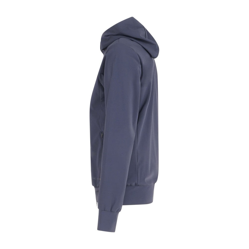 Save The Duck - Giubbotto blu Luiz con cappuccio in tessuto tecnico per uomo |