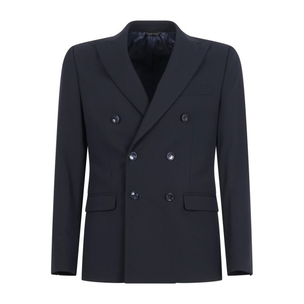 Havana & Co - Abito blu doppiopetto con rever a lancia per uomo | h5380 t6022