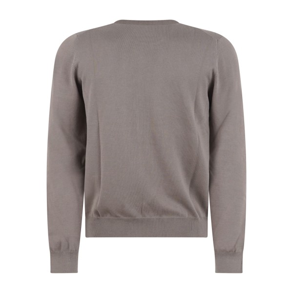 Gran Sasso - Maglione girocollo marrone in cotone per uomo | paricollo m/l