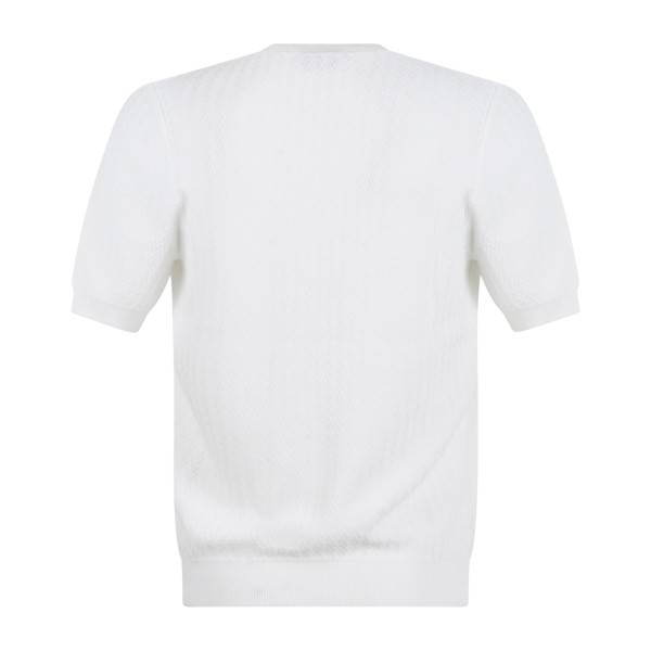 Gran Sasso - T-shirt bianca manica corta in cotone Fresh cotton per uomo |