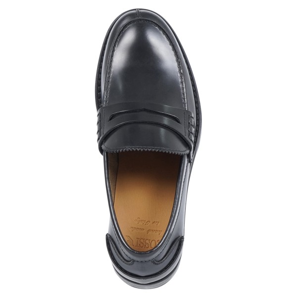 Rossi - Mocassino nero in pelle con passante per uomo | 5940ab chelsea nero