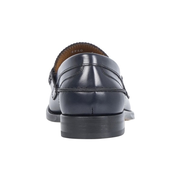 Rossi - Mocassino blu in pelle con passante per uomo | 5940ab chelsea blu