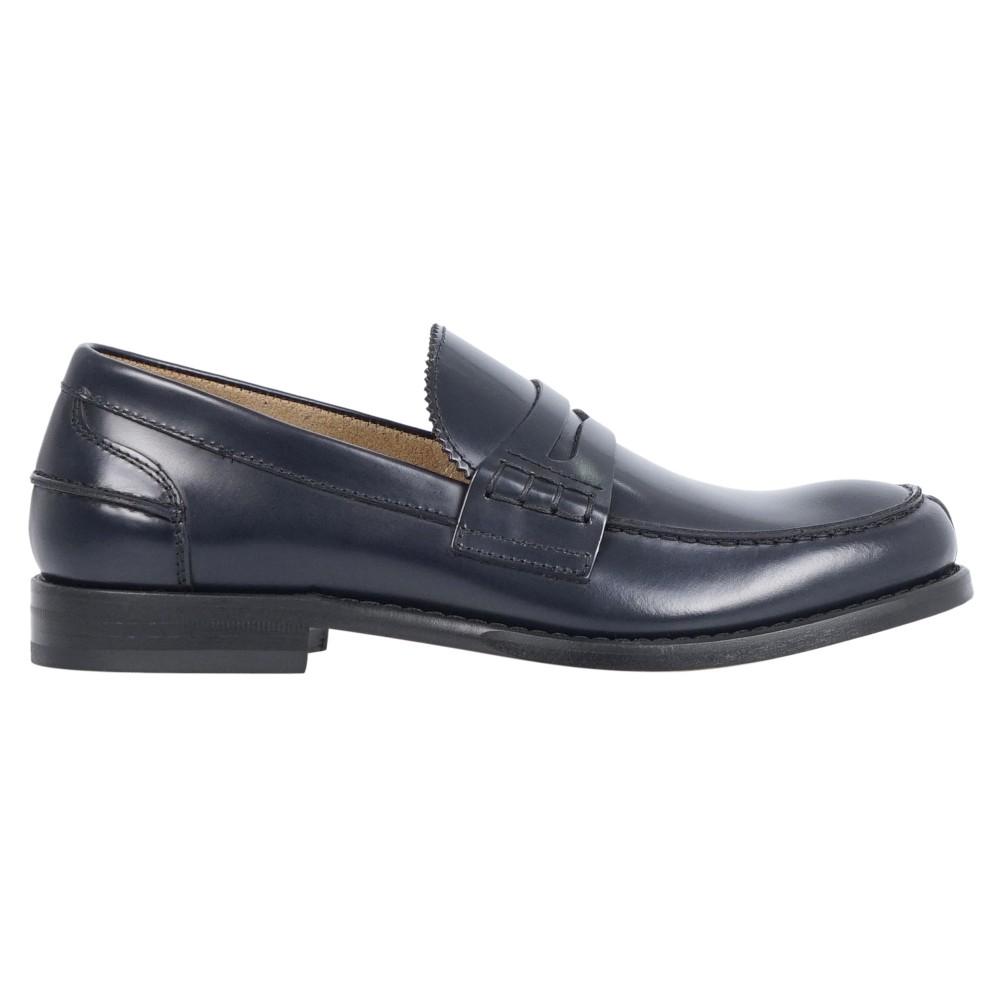 Rossi - Mocassino blu in pelle con passante per uomo | 5940ab chelsea blu