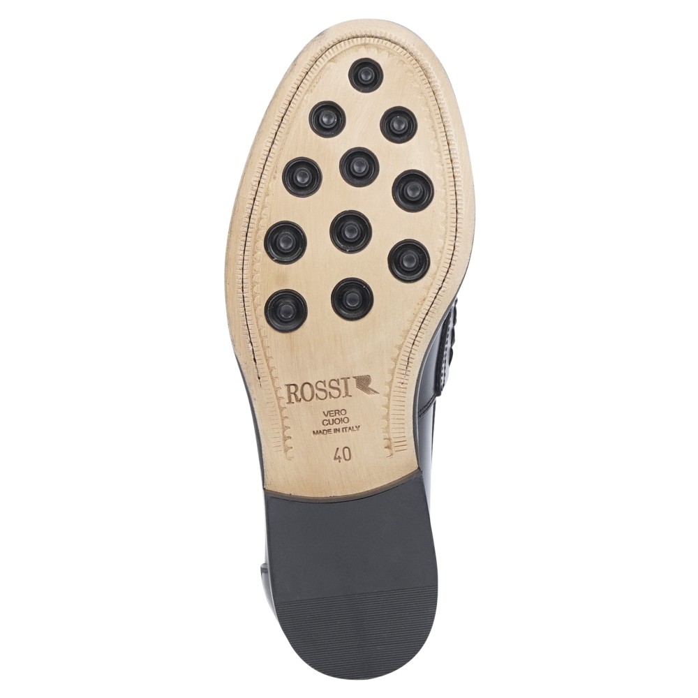 Rossi - Mocassino blu in pelle con passante per uomo | 5940ab chelsea blu