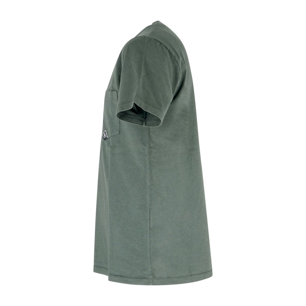 Roy Roger's - T-shirt verde manica corta con taschino sul petto per uomo |