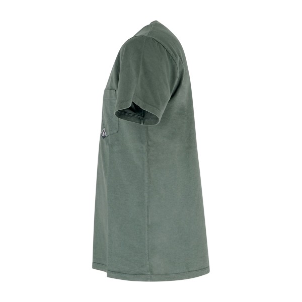 Roy Roger's - T-shirt verde manica corta con taschino sul petto per uomo |