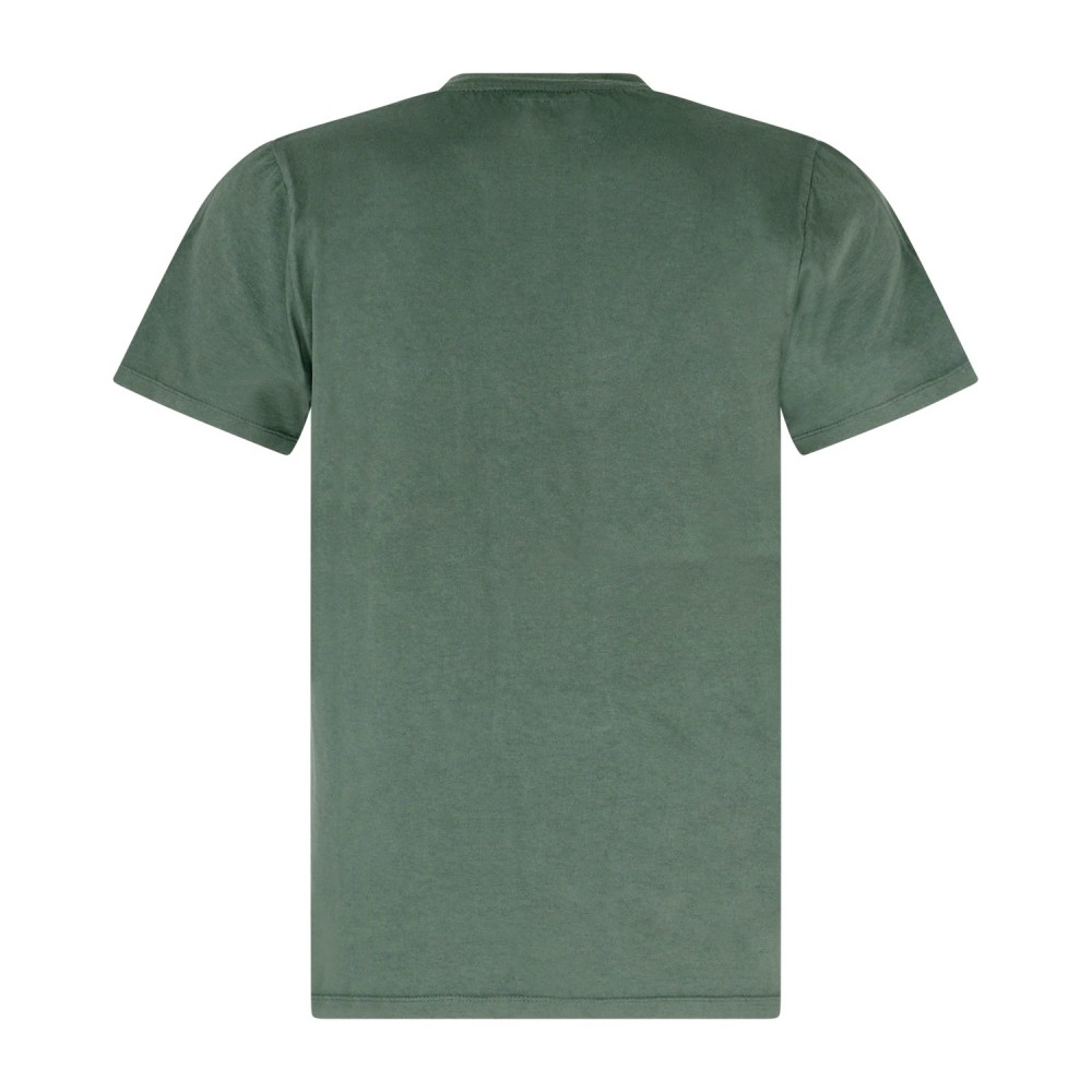 Roy Roger's - T-shirt verde manica corta con taschino sul petto per uomo |