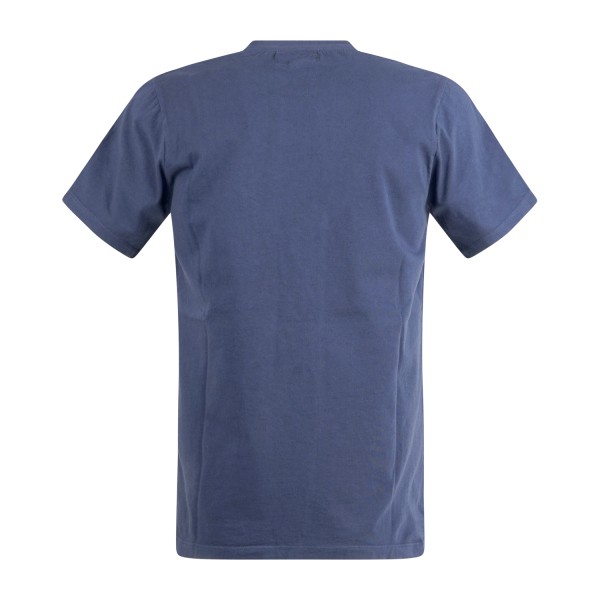 Roy Roger's - T-shirt blu manica corta con taschino sul petto per uomo |