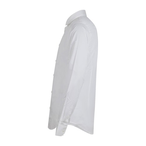 Armani Exchange - Camicia bianca con logo ricamato sul petto per uomo | 8nzc31 2
