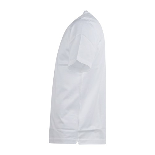 Gran Sasso - T-shirt bianca manica corta in cotone filo di scozia per uomo | 2