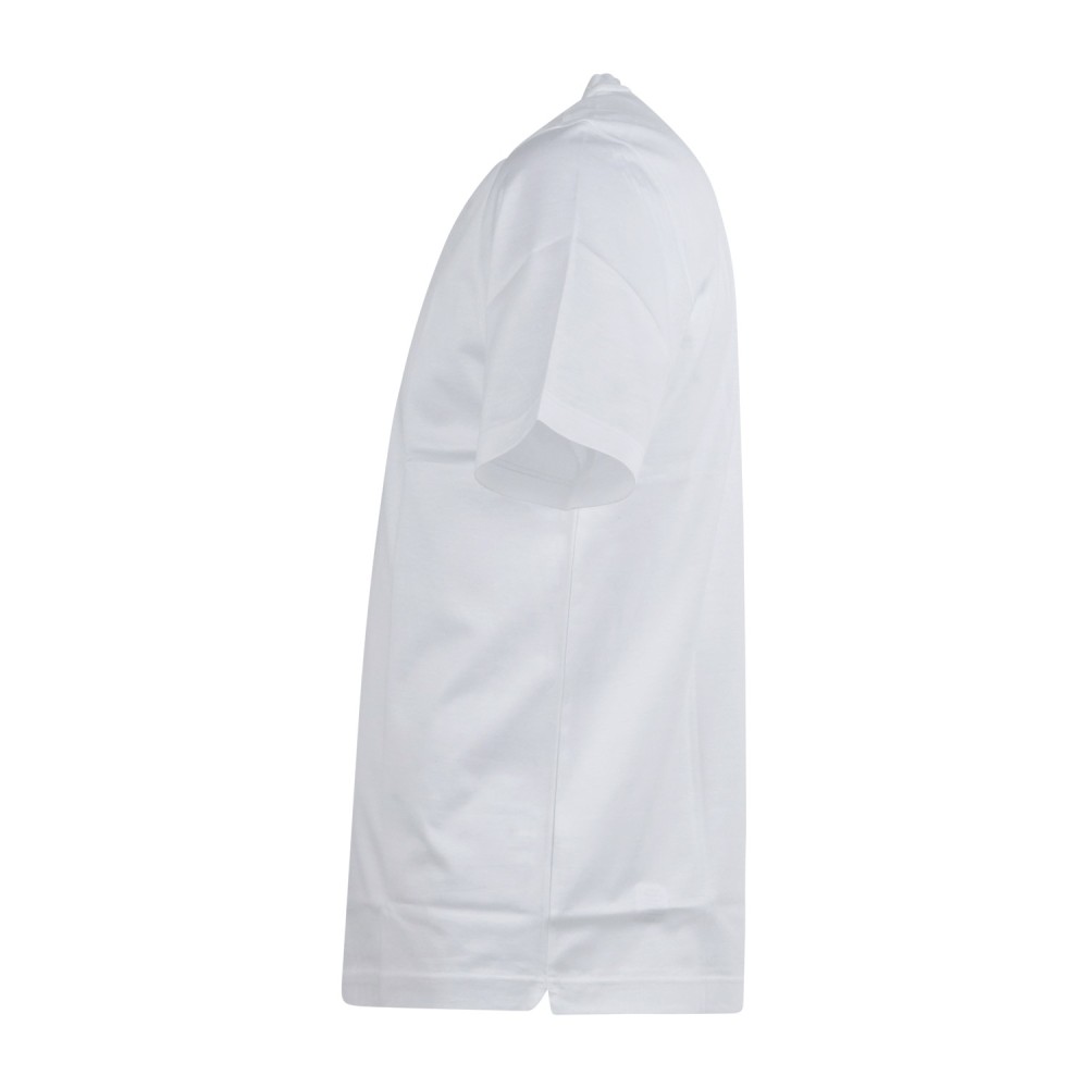 Gran Sasso - T-shirt bianca manica corta in cotone filo di scozia per uomo |