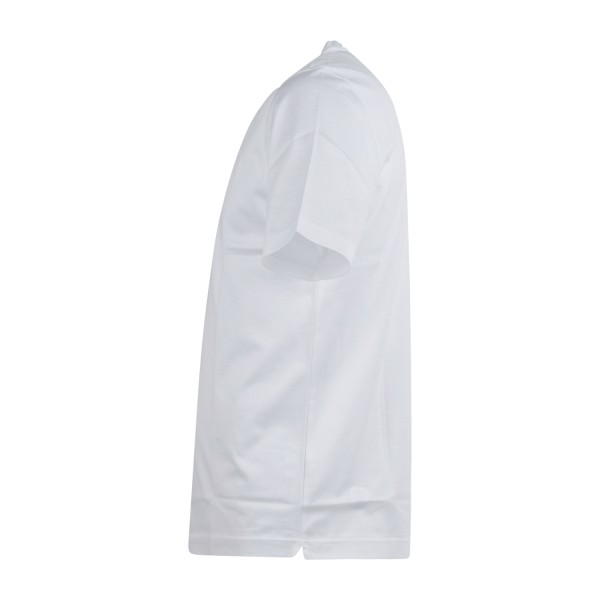 Gran Sasso - T-shirt bianca manica corta in cotone filo di scozia per uomo |
