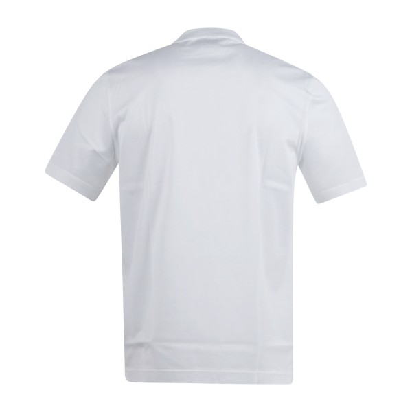 Gran Sasso - T-shirt bianca manica corta in cotone filo di scozia per uomo |