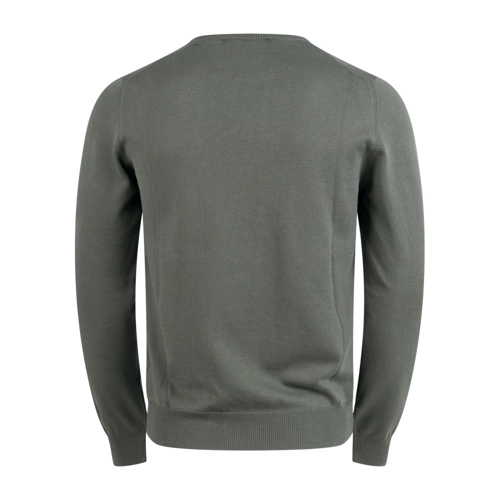Gran Sasso - Maglione girocollo verde in cotone per uomo | paricollo m/l 55167
