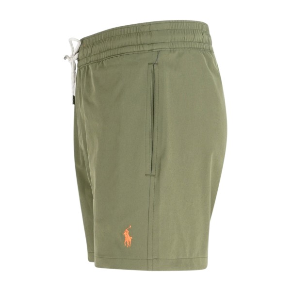 Polo Ralph Lauren - Bermuda mare verde Traveler Classic con logo ricamato per