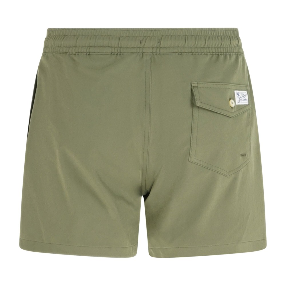 Polo Ralph Lauren - Bermuda mare verde Traveler Classic con logo ricamato per