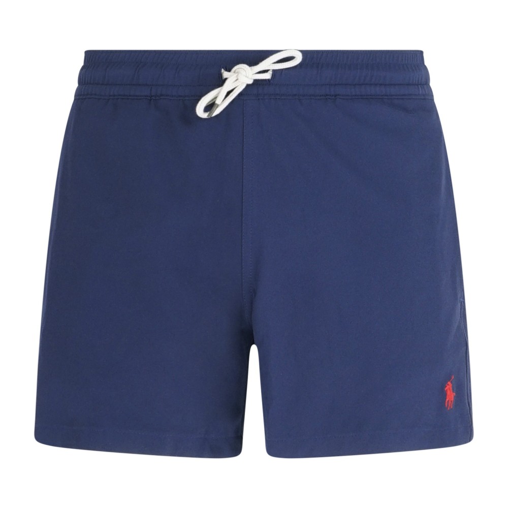 Polo Ralph Lauren - Bermuda mare blu Traveler Classic con logo ricamato per