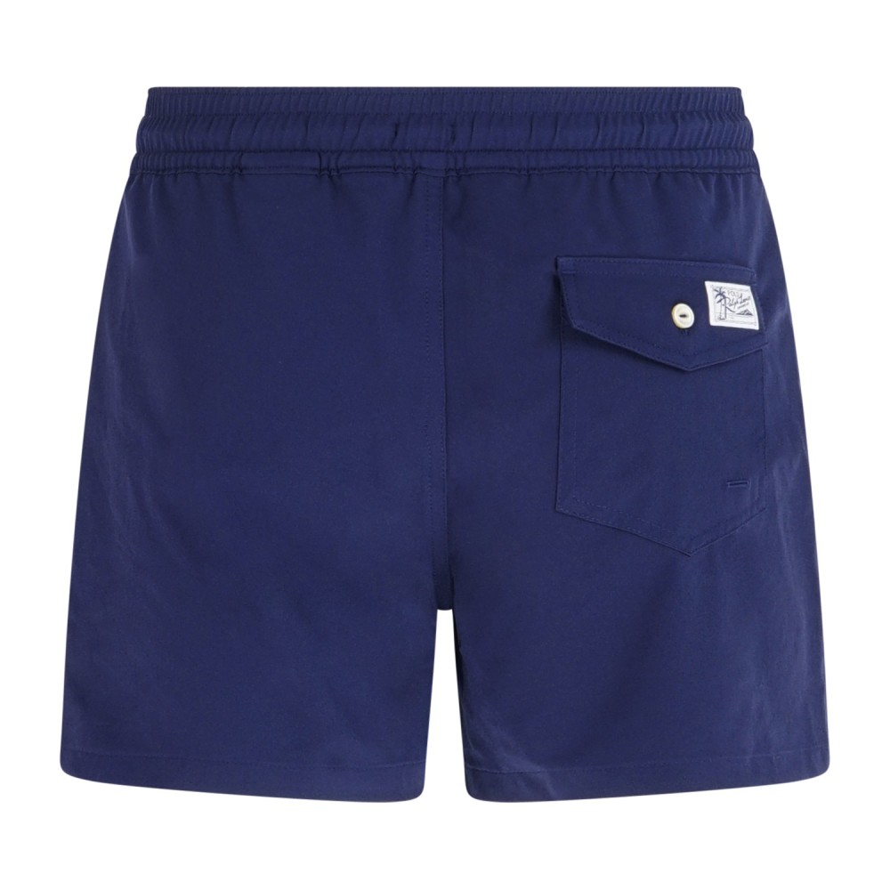 Polo Ralph Lauren - Bermuda mare blu Traveler Classic con logo ricamato per